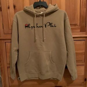 Alpha Phi Hooded Pullover Sweatshirt